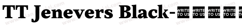 TT Jenevers Black字体转换